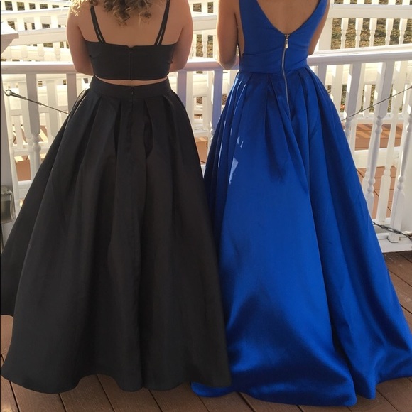 Black two piece Prom dress - Picture 2 of 2